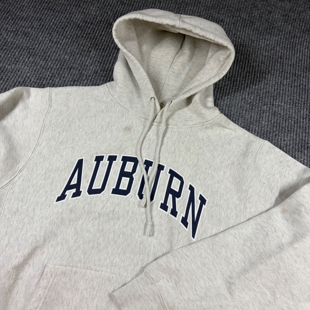 MV Sport Pro Weave Hoodie Mens M Auburn University Gray Pullover Sweatshirt